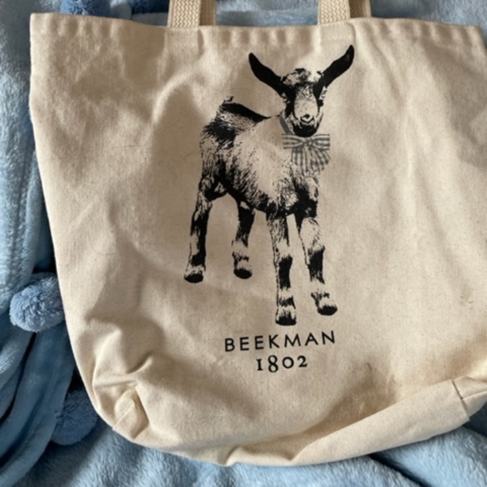 Beekman 1802 Canvas Tote, Printed on both sides, w/o tags